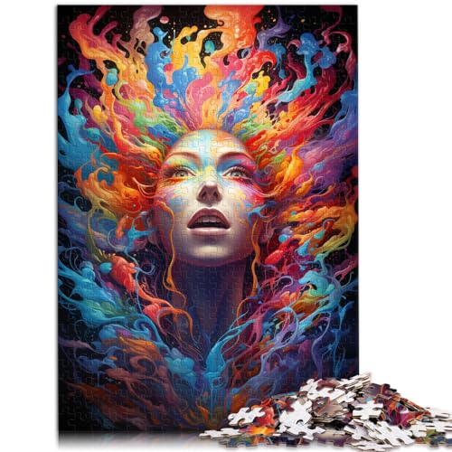 Puzzle-Spiele, Bezaubernde Frau, 1000 Teile, Puzzle, Holzpuzzle, Spielzeug, Puzzle, Lernspiele, Stressabbau-Puzzle, 1000 Teile (50 x 75 cm)