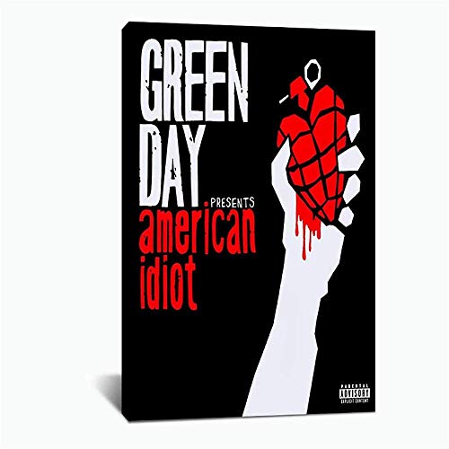 YYLPRQQ Tag American Idiot Album Cover Wandkunst Leinwand Malerei Bild Poster Und Drucke Kunstwerk Geschenk -45X60Cm