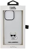 Karl Lagerfeld KLHCP14XCTTR Hartschalen-Schutzhülle für iPhone 14 Pro Max 6,7 Zoll, transparent