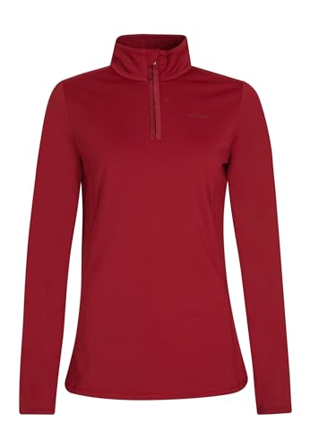 Protest Damen Oberteil Mit 1/4 Reißverschluss FABRIZ Red Winebordeaux XXL/44