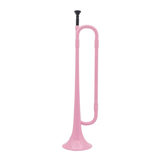 B Flache Bugle-Kavallerie-Trompete Umweltfreundlicher Plastik Mit Mundstück Für Den Bandschüler (Color : Pink)