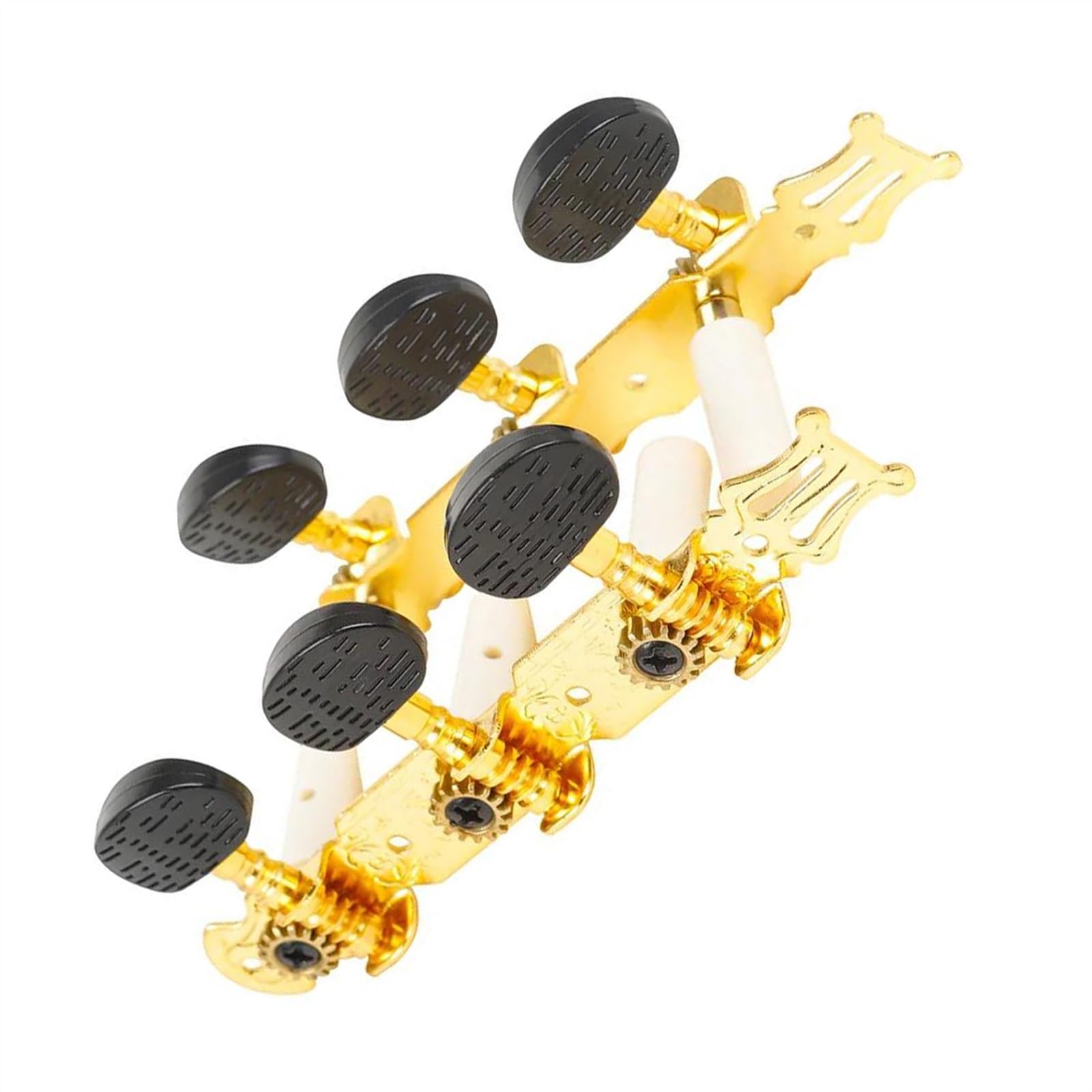 Strings Tuning Pegs Mechaniken Für Gitarre 1 Paar links rechts 3L 3R Stimmwirbel für klassische Gitarre, langlebige Stimmschlüssel für Mechaniken