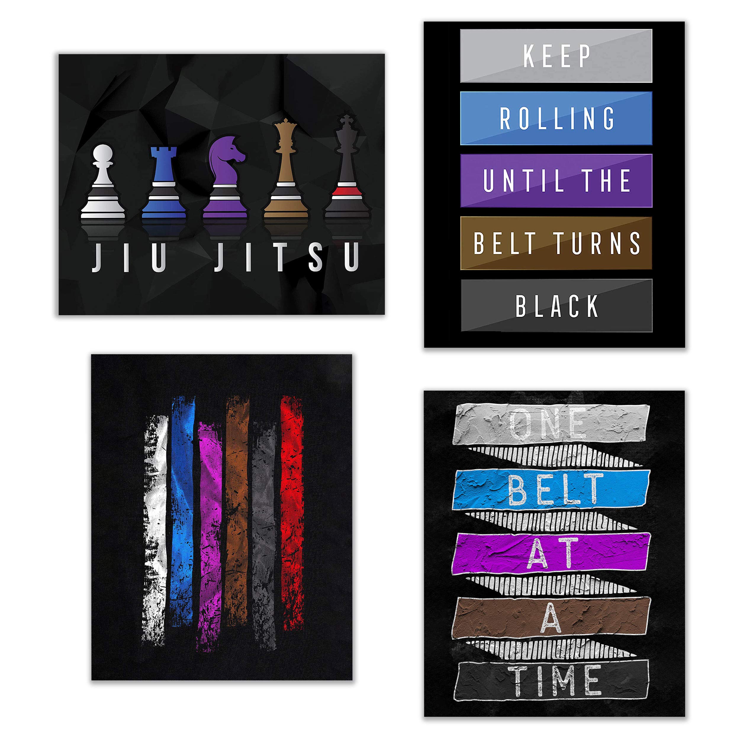 Jiu Jitsu-Fotos – Set mit 4 Drucken (20,3 x 25,4 cm)