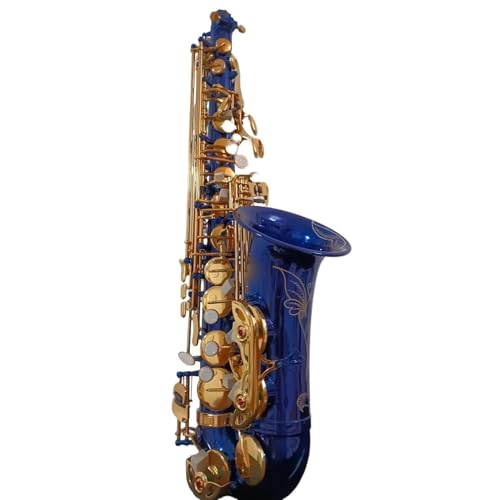 Altsaxophon Blaue Farbe Musikinstrument Professionell Spielendes Tenorsaxophon Mit Koffer Anfänger saxophon