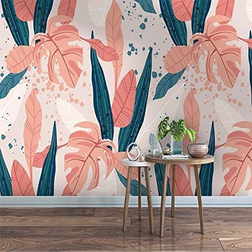 XLMING Einfache Abstrakte Kunst Bananenblatt 3D Tapete Home Dekoration Wohnzimmer Sofa Schlafzimmer Tv Hintergrund Wand-350cm×256cm