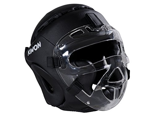 Kwon® Kopfschutz Fight XL CE Helm mit + Gesichtsmaske Visier Boxen Krav MAGA Kopfschützer