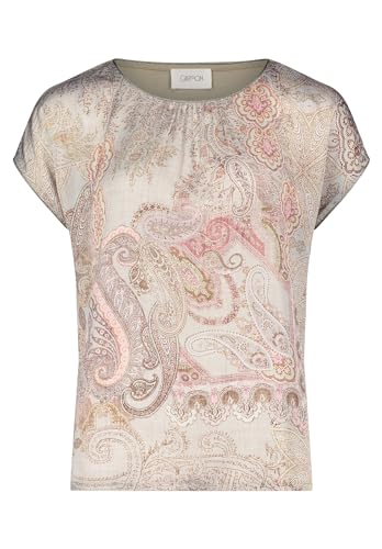 Cartoon Damen Blusenshirt mit Print Beige-Rosé,44