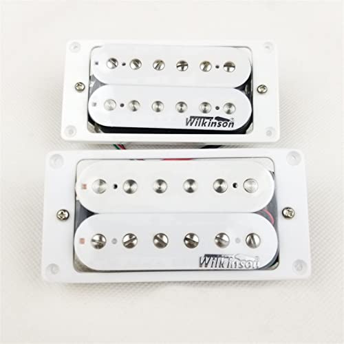 ZENGXUE Weißer Humbucker-Pickup-Set Gitarre-Pickup Humbucker Tonabnehmer Set