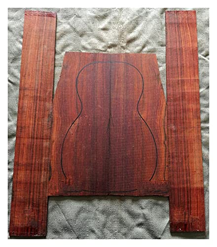 Gitarrenkorpus unfertig Südamerika Importiert Ukulele Cocobollo Massivholz-Gitarre- Rückseite Panel Furniergitarre Material Zubehör (Color : UK cocobollo U55)