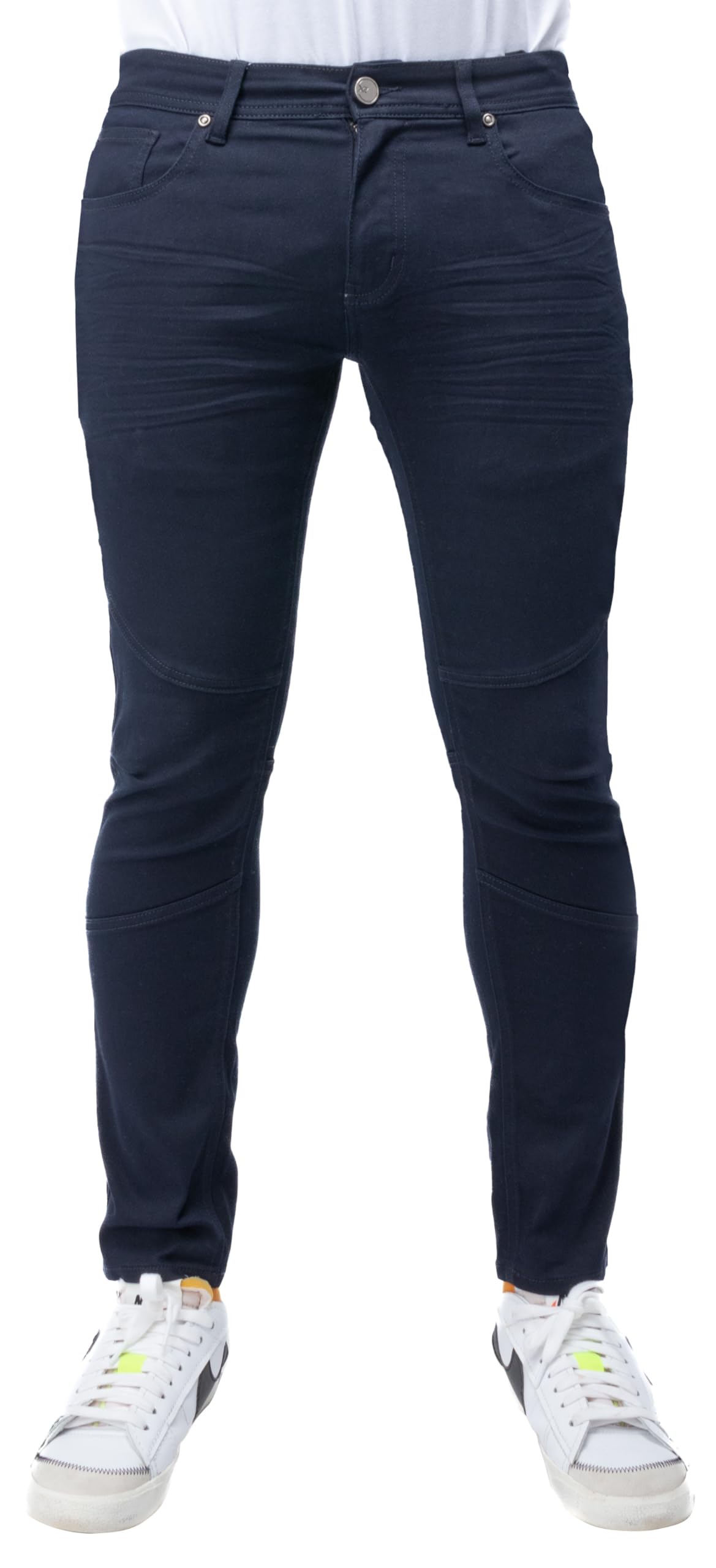 X RAY Herren-Stretch-Hose, schmale Passform, flexibel, für Pendler, farbige Denim-Jeans, Freizeithose für Herren, Commuter 12033 - Navy, 38W / 32L