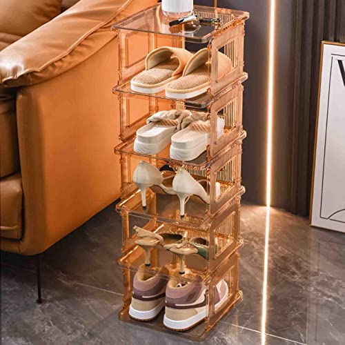 Schuhregal, vertikaler Schuhturm, schmales Schuhregal, für hohe Schuhregale, platzsparender Schuh-Organizer, für Wohnzimmer, Eingangsbereich, Flur und Garderobe, einfach zu montieren, 3 Farben