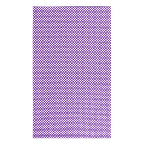 Antirutsch-Teppichunterlage, Teppich Anti-Rutsch-Unterlage 2PCS große Regal Liner PVC kann geschnitten Werden Küchengeschirr(Purple)