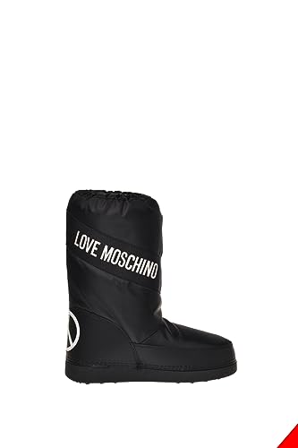 Love Moschino ST.TTOD.SKIBOOT20 Nylon Schwarz, Schwarz , 35 EU