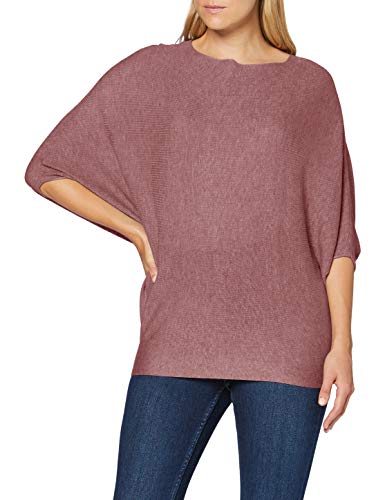 JDY Damen Jdynew Behave Batsleeve Pullov. Knt Noos, Wistful Mauve/Detail:melange, XL