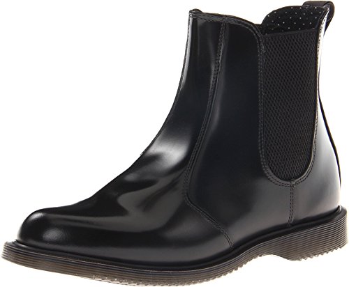 Dr. Martens Flora Polished Smooth Chelsea Boots, Schwarz (Black), 39 EU