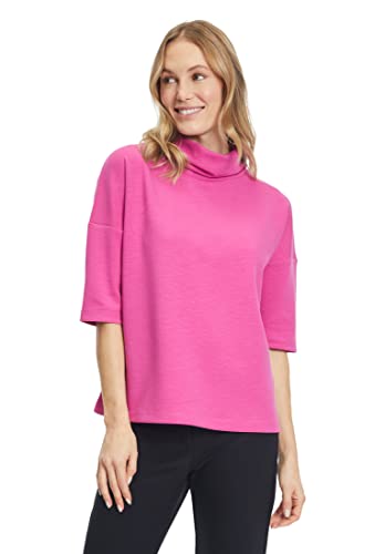 Cartoon Damen Sweatshirt mit Stehkragen Rose Violet,36