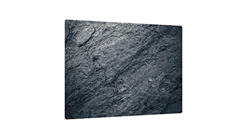 ALLboards Glas Herdabdeckplatte Schneidebrett FELS FELSEN FELSFORMATION FELSENSTEIN GRANIT GRANITSTEIN 52x60 cm Multi-Platte Arbeitsplatte Herdschutz Deko für Küchen Gehärtetes