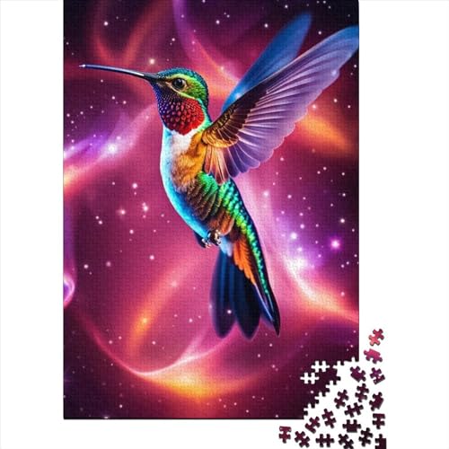 Magisches Kolibri-Puzzle, Puzzle für Erwachsene und Jugendliche, 1000-teiliges Puzzle für Erwachsene und Jugendliche, Lernpuzzle (Größe: 75 x 50 cm)