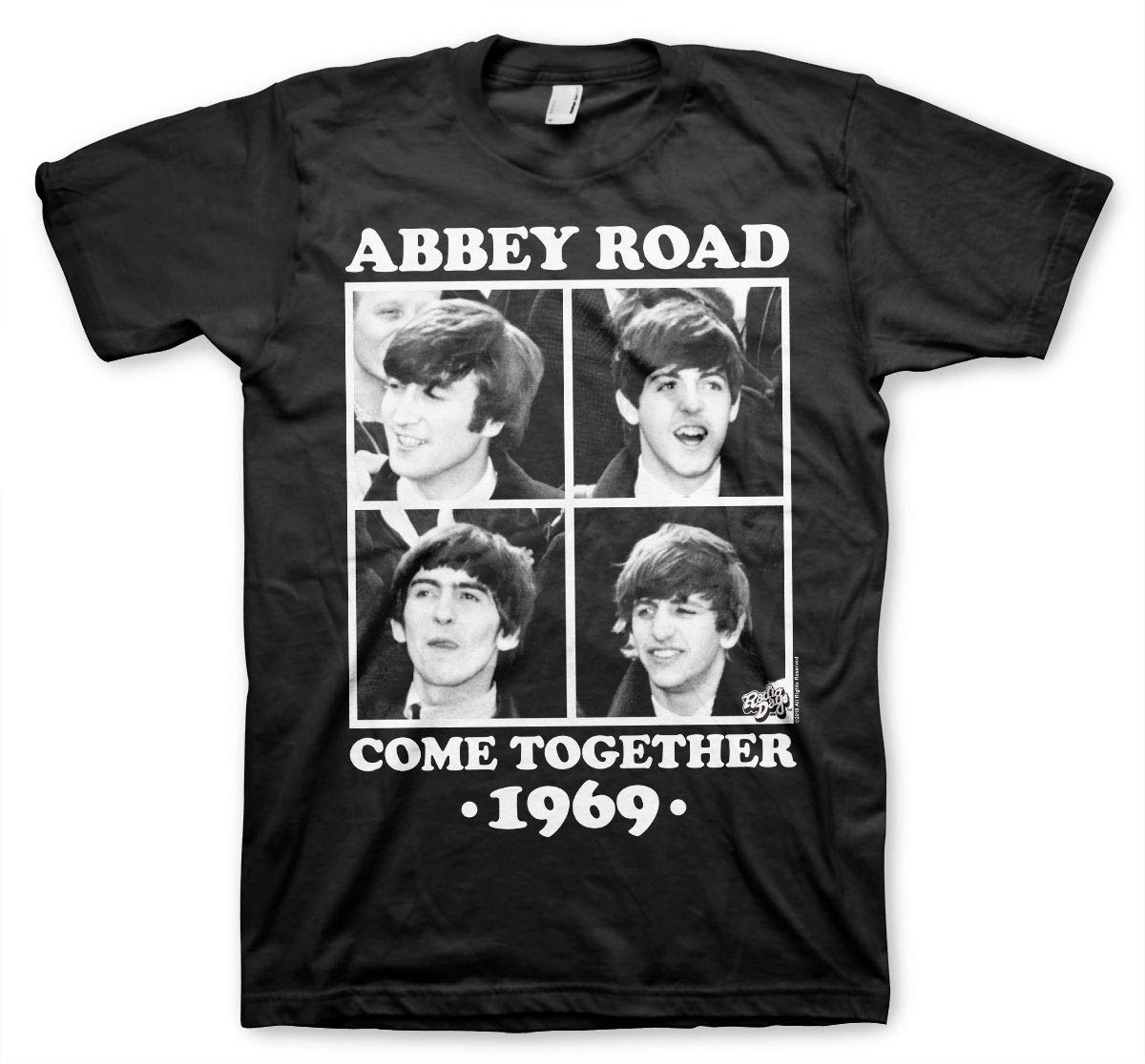 Offizielles Lizenzprodukt Abbey Road - Come Together groß & hoch T-Shirt (Schwarz), 3X-Large