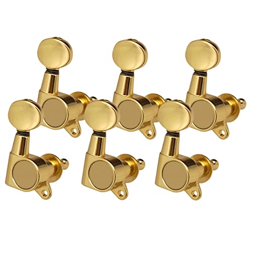 6 Teile String Tuning Pegs Tuner Beiliefenrundknopf Für Akustisches Gitarre Zubehör 6R Gold Stimmwirbel Mechaniken