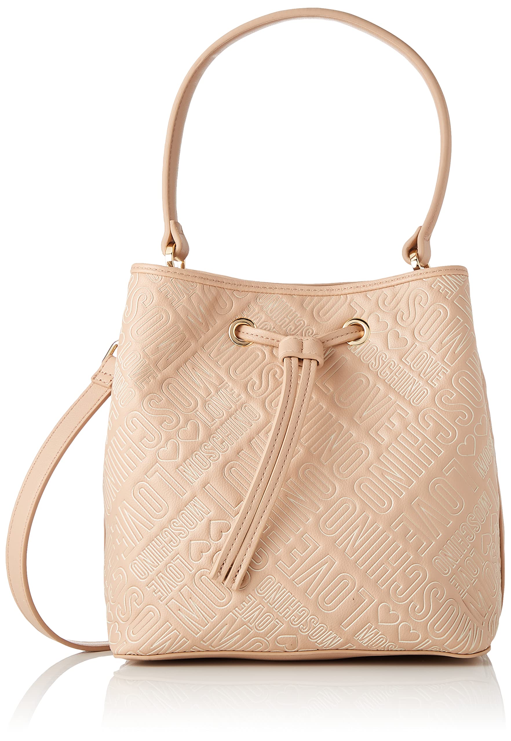 Love Moschino Damen Borsa Pu Embossed (Logo) Nude Umhngetasche, Mehrfarbig