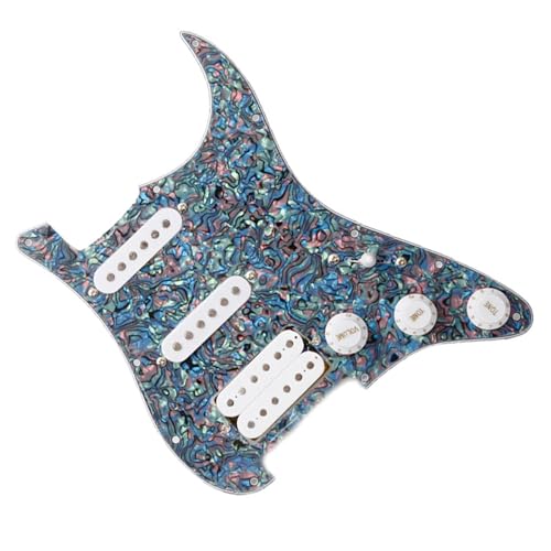 Standard-Pickguard-Tonabnehmer SSH E-Gitarre Schlagbrett Pickup Front Cover Circuit Assembly Praktische Pickup Gitarrenteile (Color : 5)