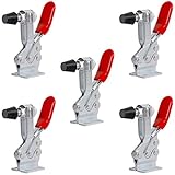 KEILEOHO 5 PCS 225D Toggle Clamp, 500lbs Holding Capacity Quick Release Horizontal Toggle Clamp, Anti-slip Heavy Duty Toggle Clamp Adjustable Hand Tool For Machine Operation, Woodworking, Welding