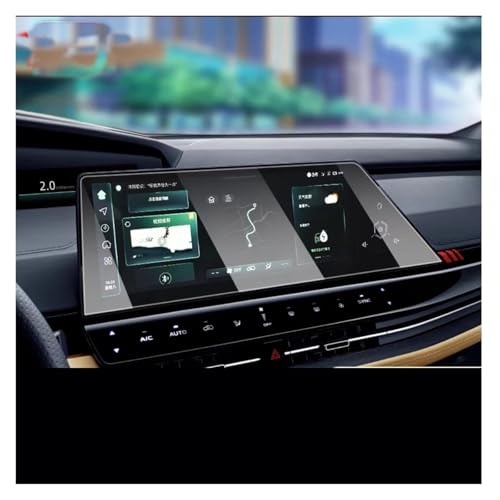 GHTOITW Navigation Displayschutz Für Changan Für UNI-K 2021 12,3 Zoll LCD-Autoradio GPS-Navigation Gehärtetes Glas Und Armaturenbrett-Bildschirmfolie(GPS)