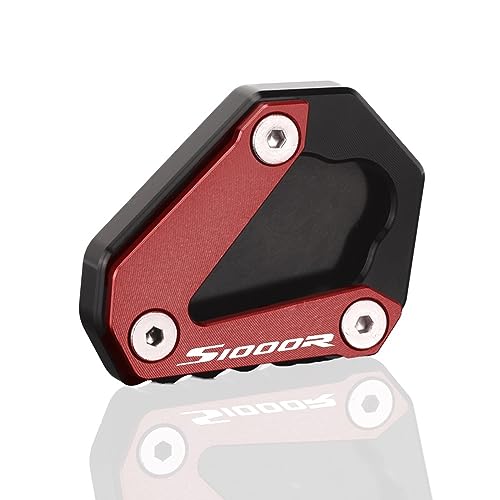 BOEYDSE88 Motorrad-Seitenständerpolster Motorrad Kickstand Seitenständerverlängerung Für B&mw S1000r 2021 2022 2023 S 1000r S1000 RS 1000 R(Red)