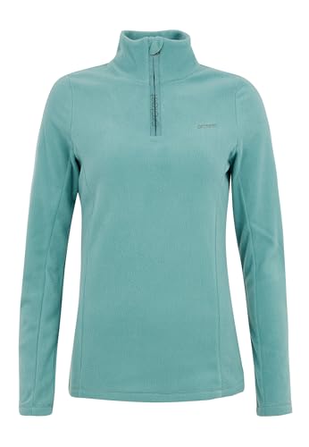 Protest Ladies Oberteil Mit 1/4 Reißverschluss MUTEZ 10K Wasserdicht Und Atmungsaktive Elastischer Stoff Crocodile Green XS/34