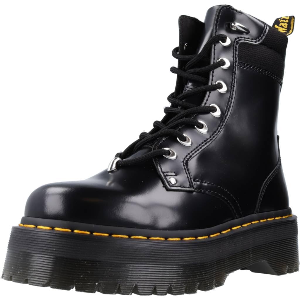 DR. MARTENS Unisex 8 Eye Boots, Black Buttero & Black 100% Recycled Da Pk Mesh, 42 EU