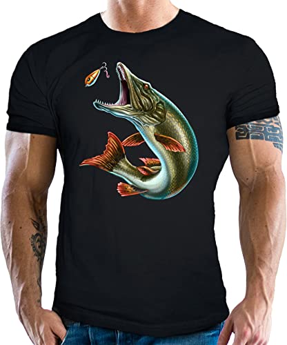 Das Geschenk T-Shirt für den Fischer und Angler: Catch The Bait-M