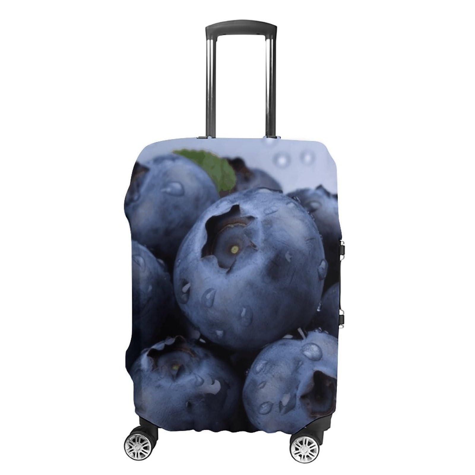 CSGJMYGS Reisegepäckabdeckung, elastisch, waschbar, modisch, kratzfest, niedlicher Panda-Koffer-Schutz, passend für 45,7 - 81,3 cm Gepäck, blueberry, XL