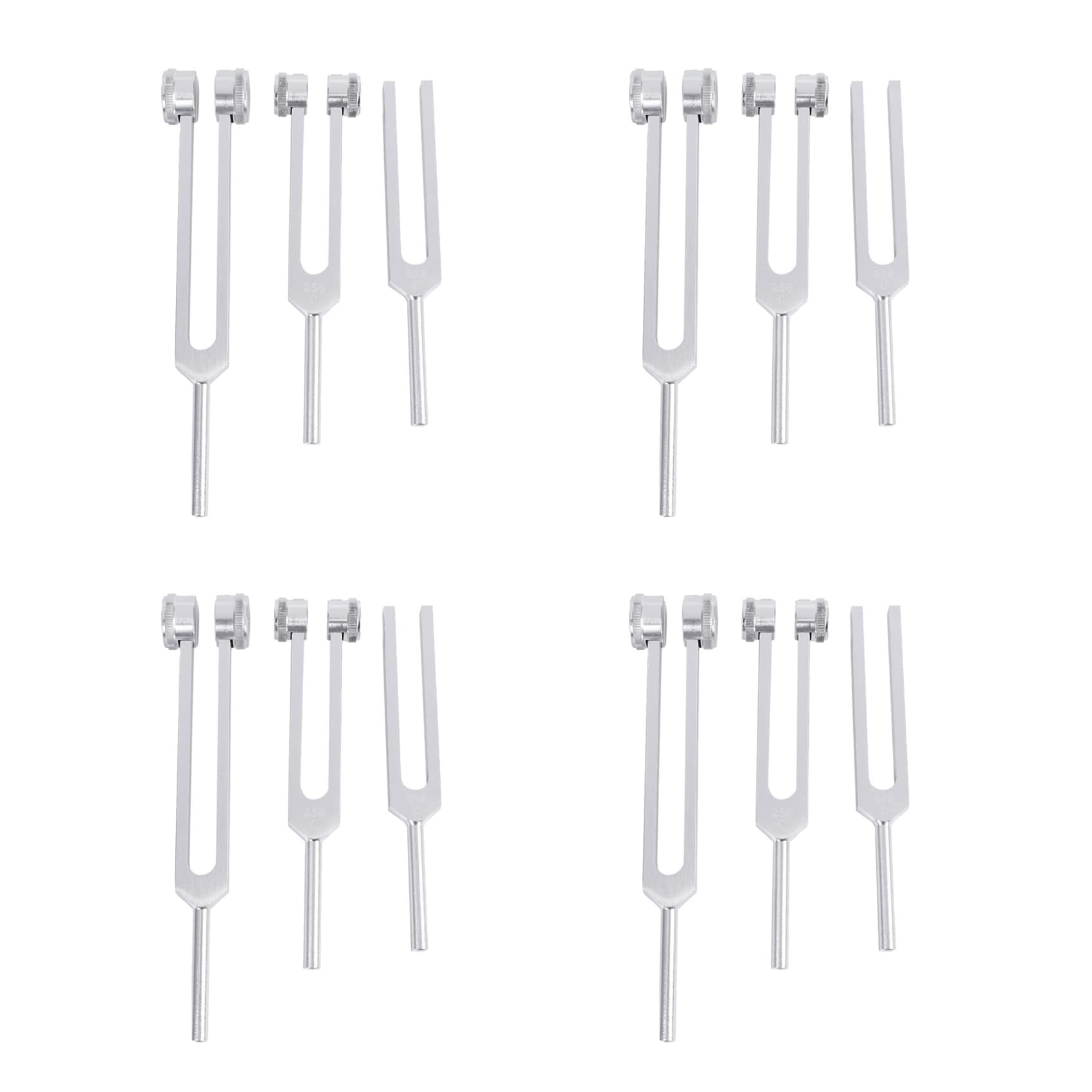 Yangyou 12Er Set Aluminium Sensorische Stimmgabeln C 128 256 512