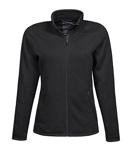 Tee Jays TJ9616 Ladies Aspen Jacke Damenjacke Übergangsjacke Fleece, Farbe:Black, Größen:M