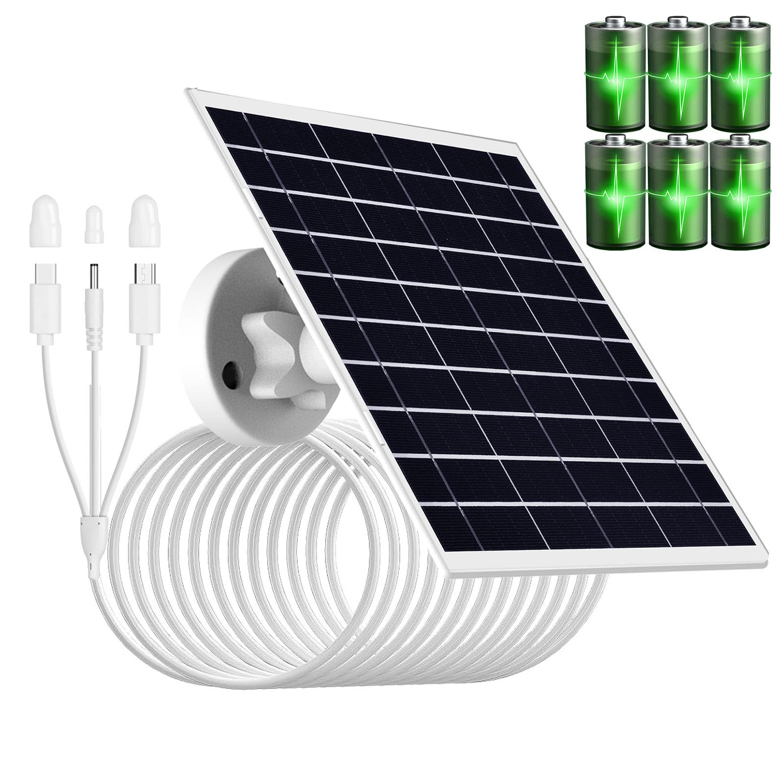 Stabiles / 5-V Einzelsolarmodul Überwachungs Solarpanel Camping Solarausrüstung Einfache Installation Für Außenkameras