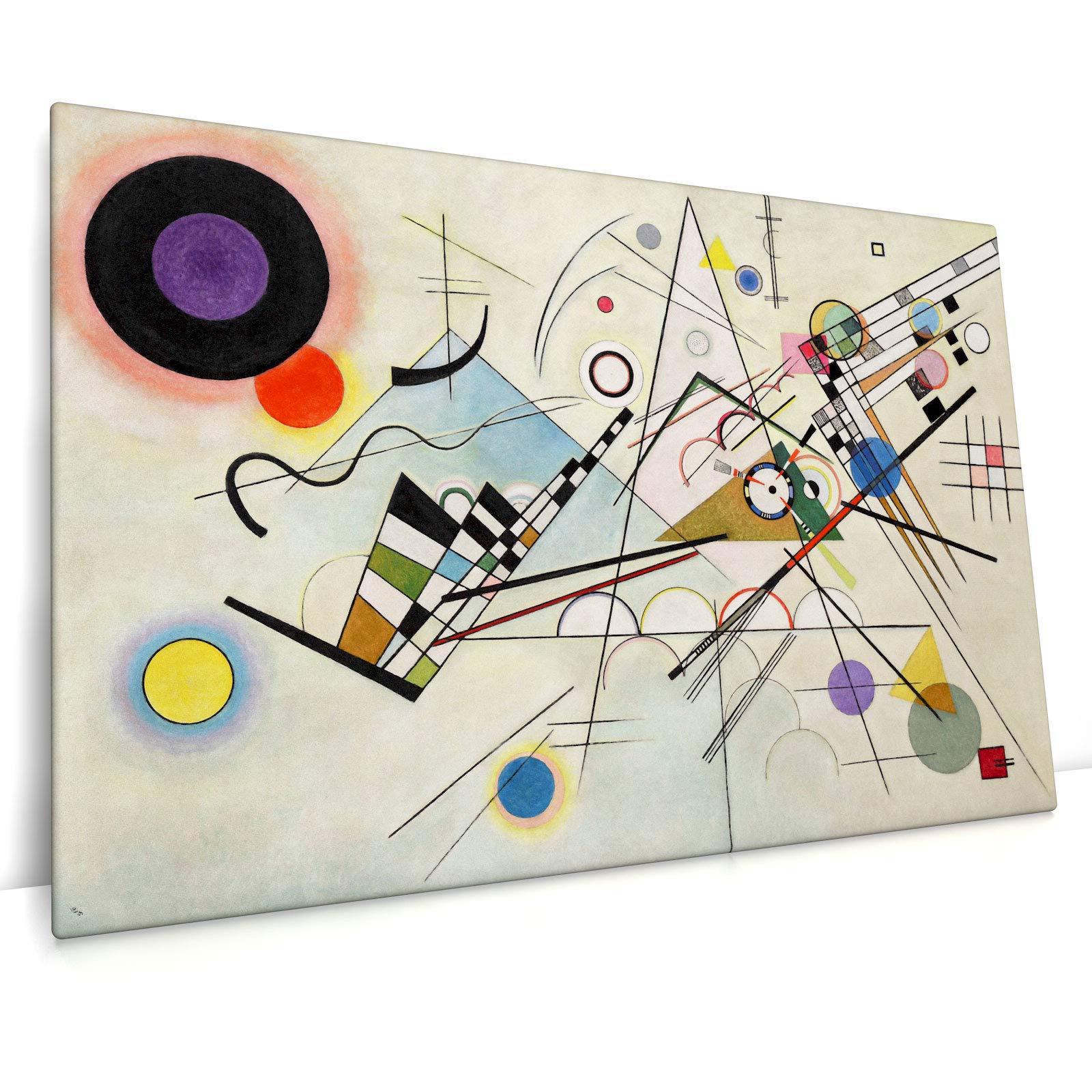 Komposition VIII 8 Wassily Kandinsky - Leinwand Bild, Wandbild, Kunst Druck (80 x 60 cm, Leinwand auf Keilrahmen, Komposition VIII)