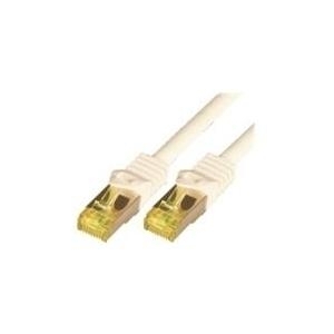 M-CAB - Patch-Kabel - RJ-45 (M) - RJ-45 (M) - 25,0m - SFTP, PiMF -Cat.7 Rohkabel - gepresst, glatt, halogenfrei - weiß (3770)