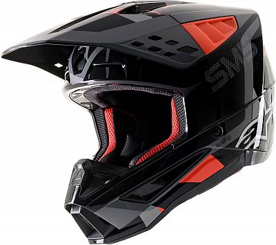 Alpinestars S-m5 Rover Helmet Ece MX Helmet X Large Anthracite Red Fluo Gray Camo