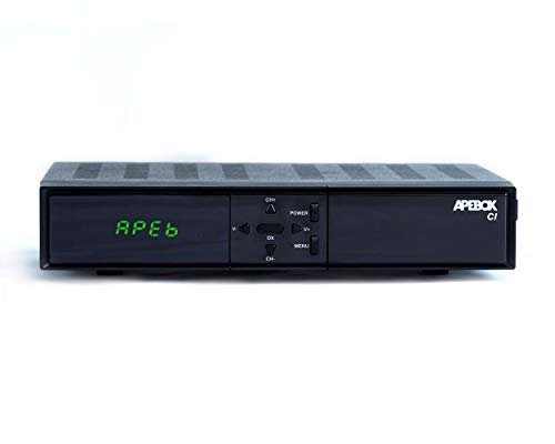 APEBOX CI – Combo Receiver Multistream Full HD mit Common Interface (1080p, 1x DVB-S2, 1x DVB-T2/C, 2X USB 2.0, HDMI, LAN, CI, CA, LED Display, IR, SPDIF, AV-Kabel, RS232, YouTube, DLNA)