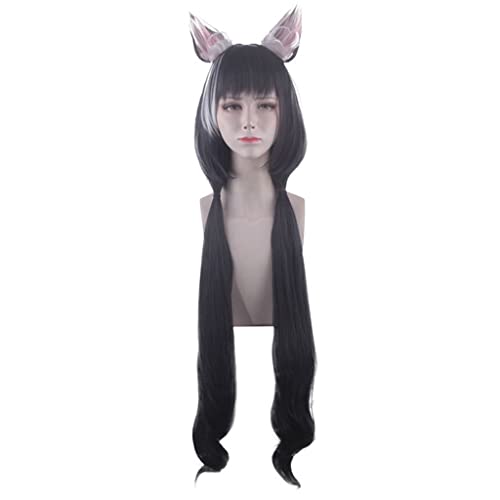 LINLINCD-Wig Anime Cosplay Anime Perücke Prinzessin Connect!Re: Dive Cosplay Kyaru Wig With Ears Long Wig Costume Halloween Wig For Halloween Costume Party Anime Show Cosplay Event Concerts