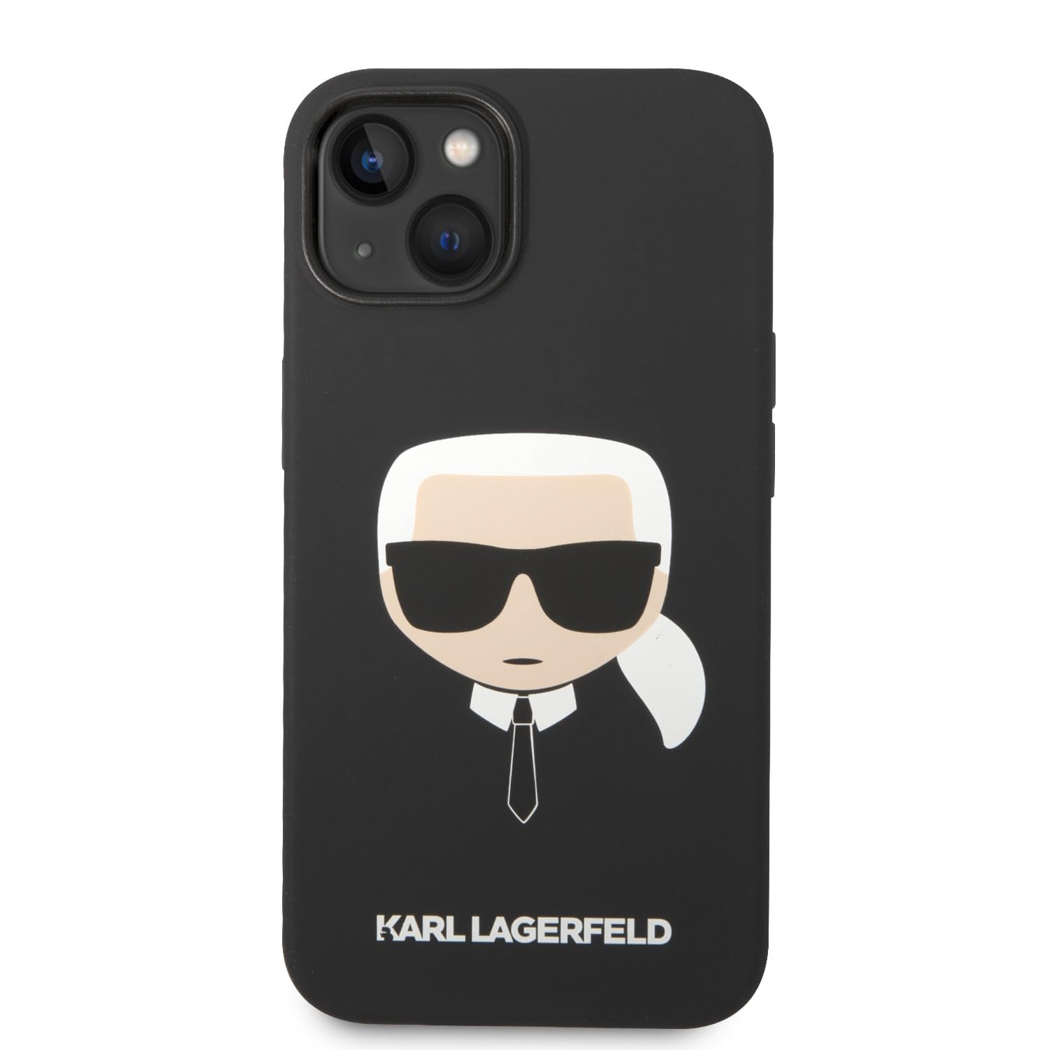 KARL LAGERFELD KLHCP14MSLKHBK hülle für 14 Plus 6,7" hardcase schwarz/Black Silicone Karl`s Head