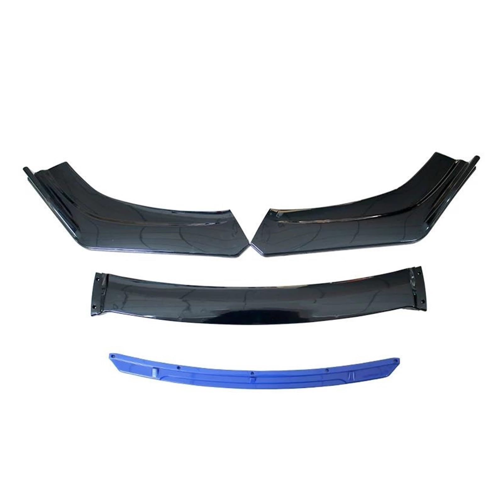 Splitter Auto Modifikation Universal Auto Frontstoßstange Lip Body Kit Spoiler Splitter Diffusor Rot Schwarz Blau Canard Splitter ABS Kunststoff Frontlippe(A-Blue)