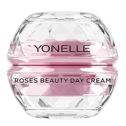 YONELLE Rose Gesichtscreme – Gesicht- und Augencreme - Gesichtscreme Damen mit Rose und Vitamin C - Anti Falten Crème – Anti-Aging Tagescreme – 50ml