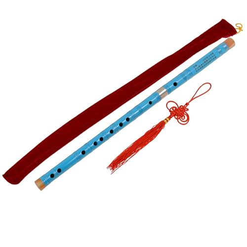 Blaue Farbe Traditionelle Chinesische Bambusflöte Dizi F-Taste Musikinstrument Bambusflöte professionelles