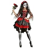 W WIDMANN MILANO Party Fashion - Kostüm Braut, Dia De Los Muertos, Kleid, Tag der Toten, Halloween