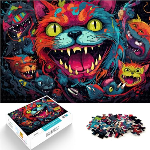 Puzzles für Erwachsene, bunte Tiere, Puzzle 1000 Teile, Holzpuzzle, Spaß für zu Hause, Geburtstagsgeschenk, Reisegeschenk, 1000 Teile (50 x 75 cm)