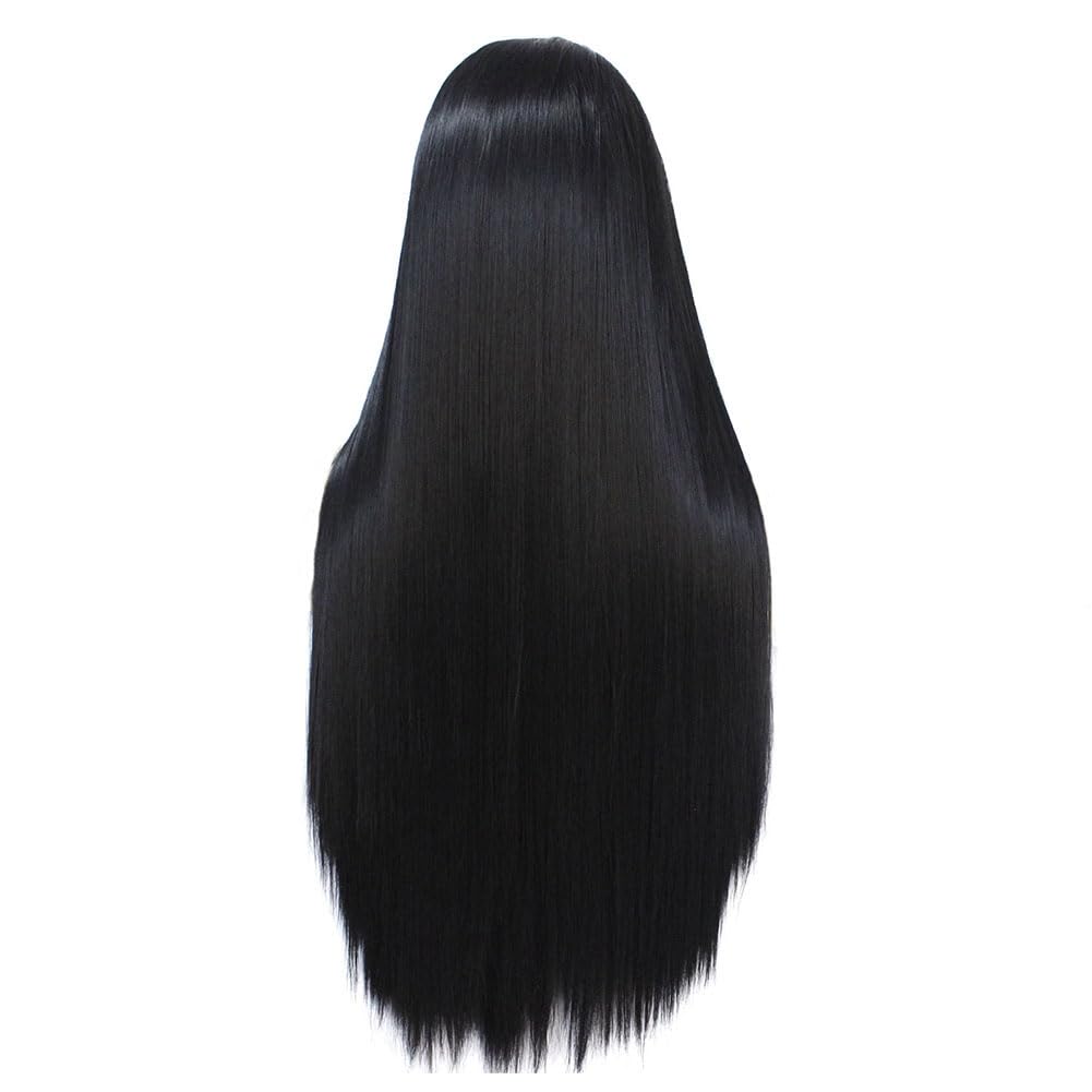 Qhpnunhq 18 HD Straight Lace Frontal Perücke für Schwarze Frauen, Ohne, Vorgezupft