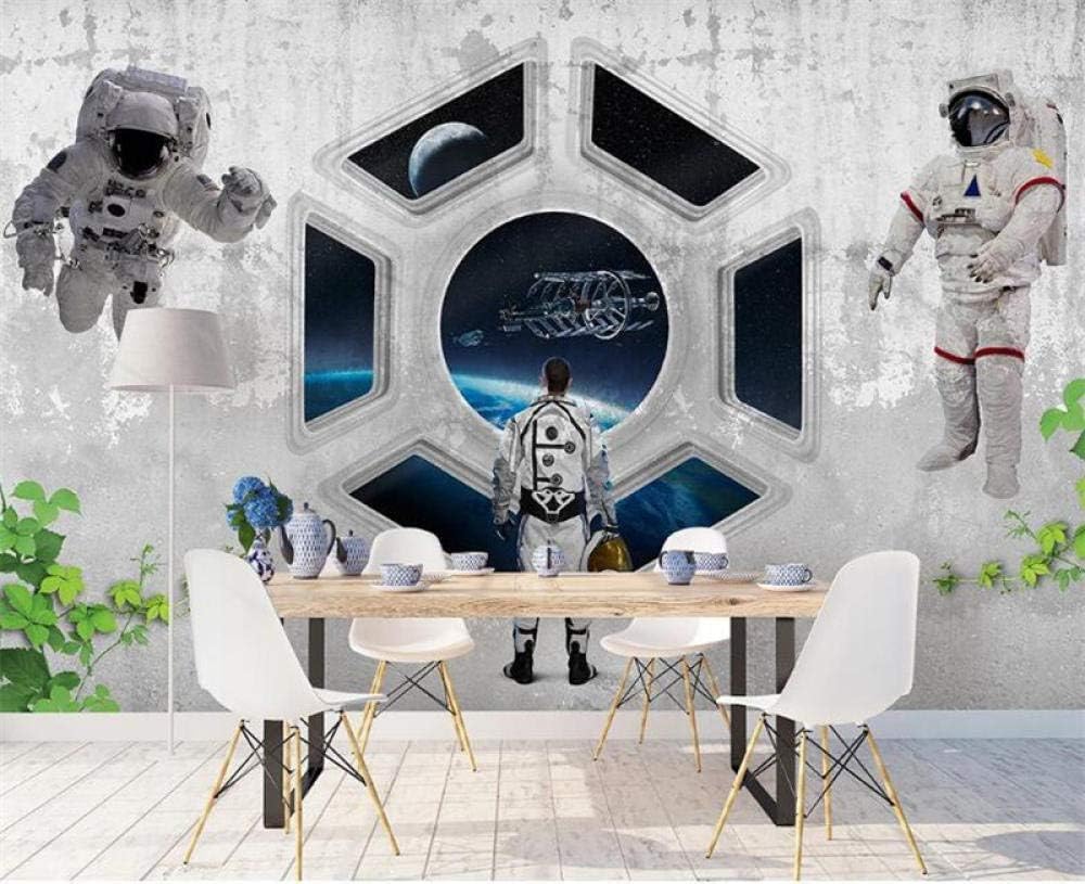 Astronauten Weltraum Universum 3D Tapete Poster Restaurant Schlafzimmer Wohnzimmer Sofa TV Dekorative Wand-350cm×256cm