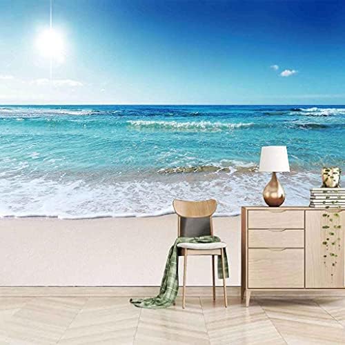 Strand-Wellen-Landschaft 3D Tapeten Wanddekoration Fototapete Sofas Wohnzimmer Wandbild Schlafzimmer-150cm×105cm